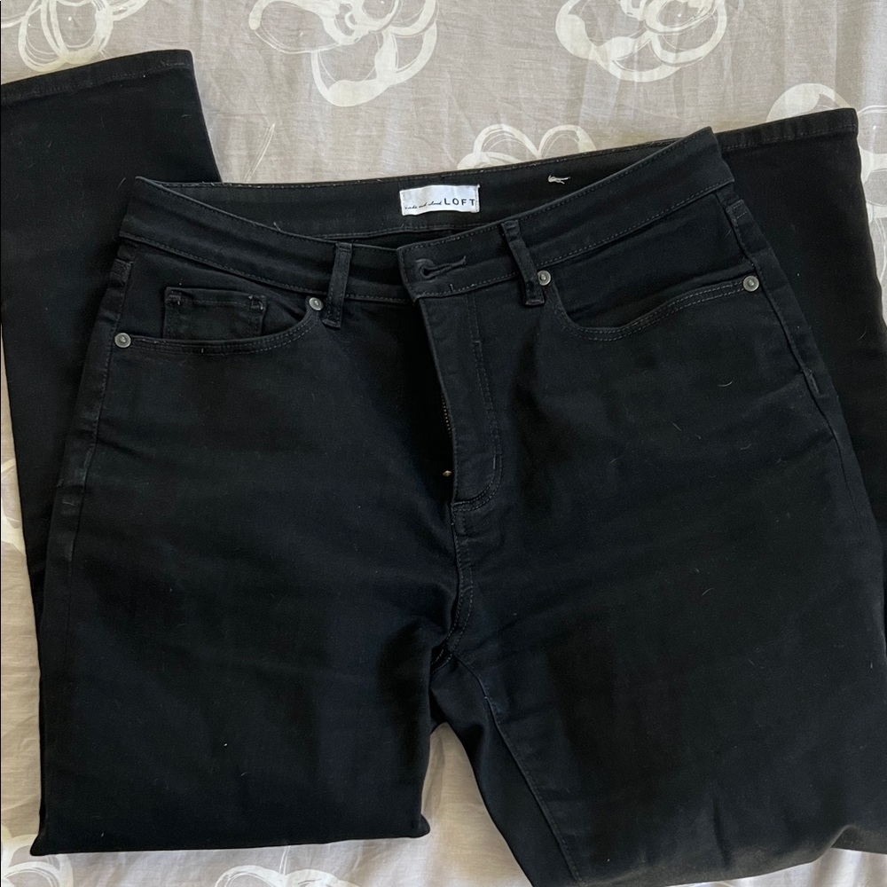 LOFT Dark Slim Jeans size 8 curvy